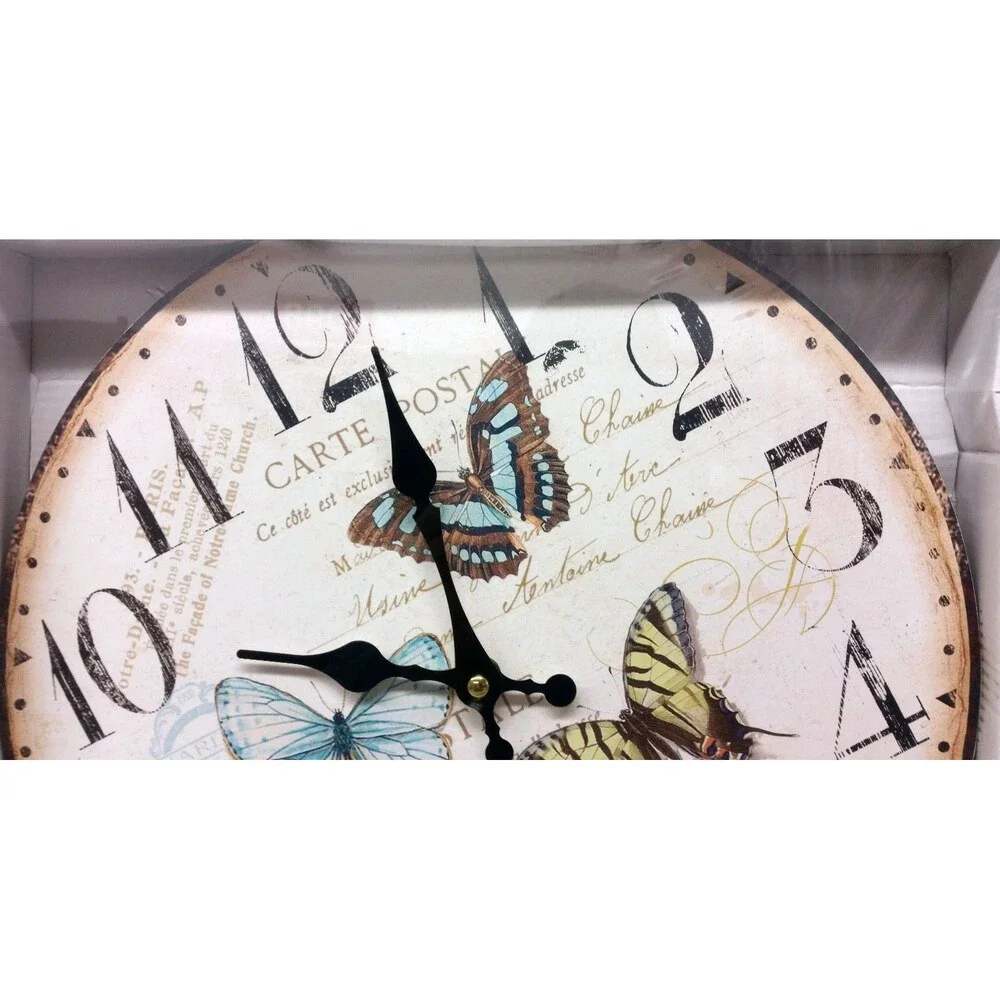 Kitchen Decorative Wall Plastic Clock,approx 13